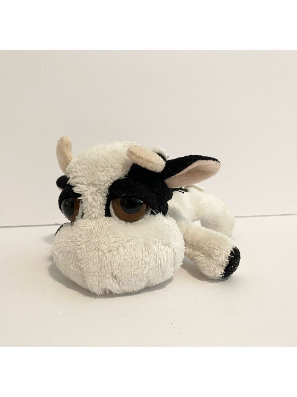 Lil Peepers Russ Berrie Charlie Cow Plush 5” Toy Stuffed Animal Jersey Barn Farm